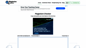 What Plagiarismdetector.net website looked like in 2020 (4 years ago)