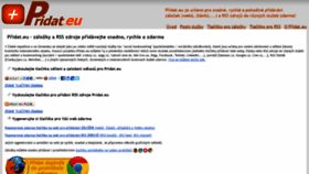 What Pridat.eu website looked like in 2020 (4 years ago)