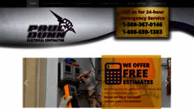 What Pauldunnelectrician.com website looked like in 2020 (6 years ago)