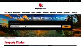 What Propertyfinder.mu website looked like in 2020 (4 years ago)