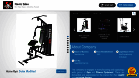 What Prestofitness.in website looked like in 2020 (4 years ago)