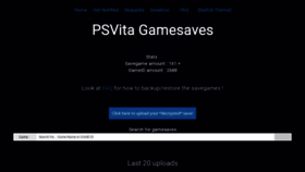 What Psvitasaves.xyz website looked like in 2020 (4 years ago)