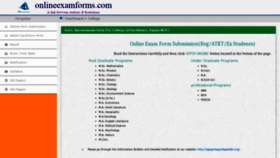 What Pgsa.onlineexamforms.com website looked like in 2020 (4 years ago)
