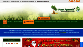What Planetayurveda.com website looked like in 2020 (4 years ago)