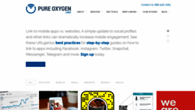 What Pureoxygenmobile.com website looked like in 2020 (4 years ago)