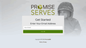 What Promiseserves.org website looked like in 2020 (4 years ago)