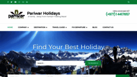 What Pariwarholiday.com website looked like in 2020 (4 years ago)