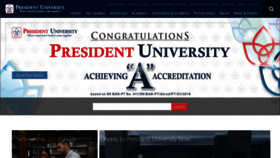What President.ac.id website looked like in 2020 (4 years ago)