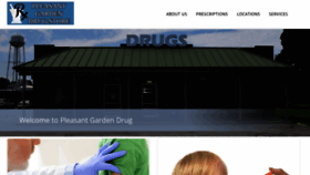 What Pleasantgardendrug.com website looked like in 2020 (4 years ago)