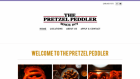 What Pretzelpeddler.com website looked like in 2020 (4 years ago)