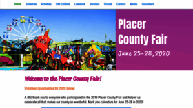 What Placercountyfair.org website looked like in 2020 (4 years ago)