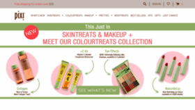 What Pixibeauty.com website looked like in 2020 (4 years ago)