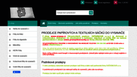 What Prumyslovesacky.cz website looked like in 2020 (4 years ago)