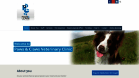 What Pawsandclawsvet.com.au website looked like in 2020 (4 years ago)