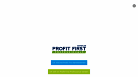 What Profit-first.de website looked like in 2020 (4 years ago)