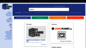 What Pcgamingwiki.com website looked like in 2020 (4 years ago)