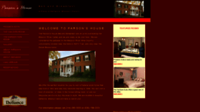 What Parsonshousebandb.com website looked like in 2020 (4 years ago)