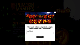 What Pumpkinmasters.com website looked like in 2020 (4 years ago)