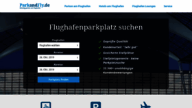 What Parkandfly.de website looked like in 2020 (4 years ago)