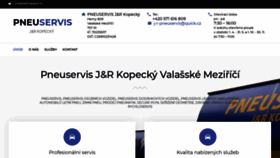 What Pneuservis-kopecky.cz website looked like in 2020 (4 years ago)