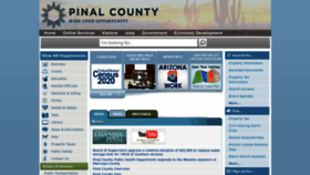 What Pinal.gov website looked like in 2020 (4 years ago)