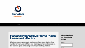 What Pianojam.com.au website looked like in 2020 (4 years ago)