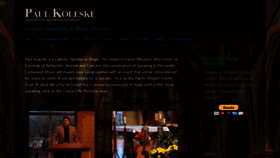 What Paulkoleske.com website looked like in 2020 (4 years ago)