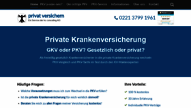 What Privat-versichern-pkv.de website looked like in 2020 (4 years ago)