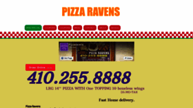 What Pizzaravens1.com website looked like in 2020 (4 years ago)