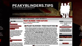 What Peakyblinders.tips website looked like in 2020 (4 years ago)