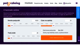 What Pozyczkolog.pl website looked like in 2020 (4 years ago)