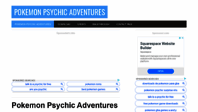 What Pokemonpsychicadventures.com website looked like in 2020 (4 years ago)