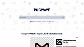What Pngwave.com website looked like in 2020 (4 years ago)