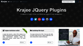 What Plugins.krajee.com website looked like in 2020 (4 years ago)