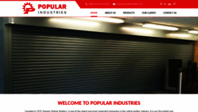 What Popularshutters.net website looked like in 2020 (4 years ago)