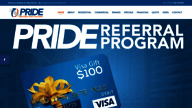 What Prideheatandair.com website looked like in 2020 (5 years ago)