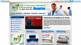 What Pharmacon.vn website looked like in 2020 (4 years ago)