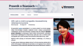 What Prawnikofinansach.pl website looked like in 2020 (4 years ago)