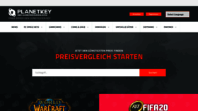 What Planetkey.de website looked like in 2020 (4 years ago)
