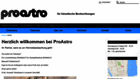 What Proastro.ch website looked like in 2020 (4 years ago)