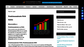 What Posicionamientoenweb.com website looked like in 2020 (4 years ago)