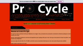 What Pro-cycle.be website looked like in 2020 (4 years ago)