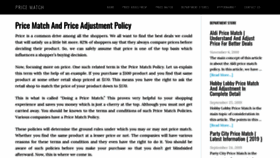What Pricematchguarantee.net website looked like in 2020 (6 years ago)