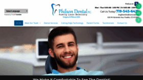 What Philsondental.com website looked like in 2020 (4 years ago)