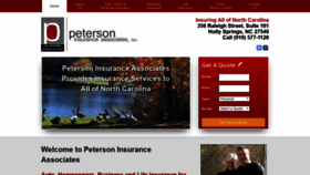What Petersoninsuranceonline.com website looked like in 2020 (4 years ago)