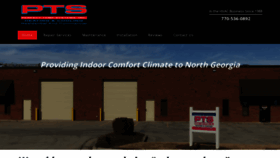 What Pts-hvac.com website looked like in 2020 (4 years ago)