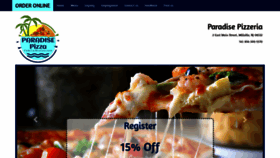 What Paradisepizzanj.com website looked like in 2020 (4 years ago)