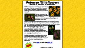 What Petersenwildflowers.com website looked like in 2020 (4 years ago)