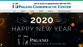 What Paganochiropractic.com website looked like in 2020 (4 years ago)