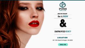 What Poshsalonva.com website looked like in 2020 (6 years ago)